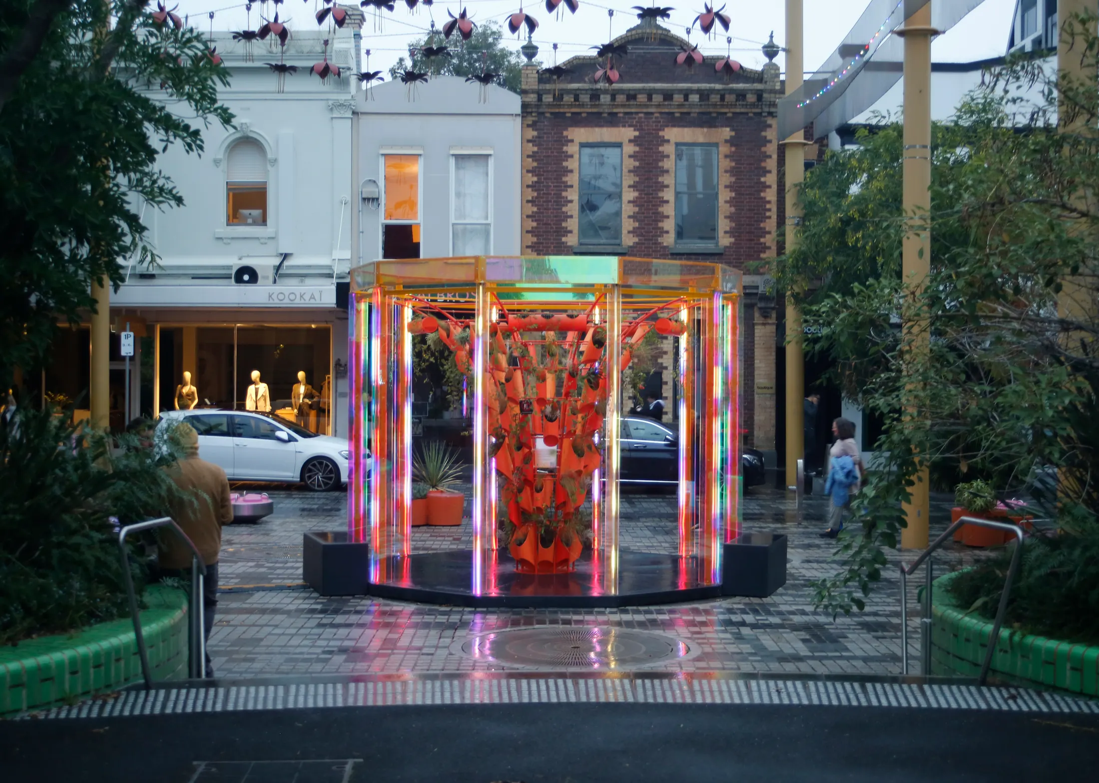 BioRhythm in front of Victorian shopfronts on Greville Street
